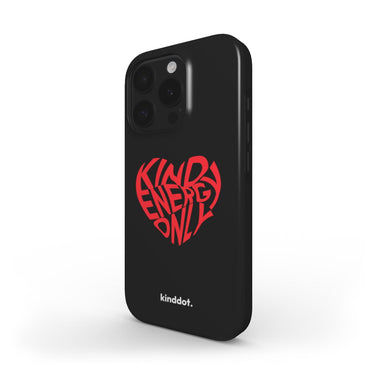 Telefono dėklas "Kind energy only" juodas