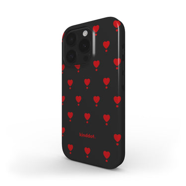 Telefono dėklas "kind.heart" juodas