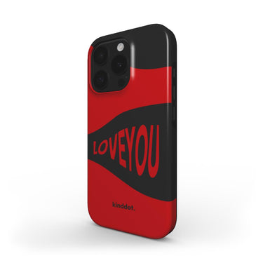 Telefono dėklas "I LOVE YOU" juodas