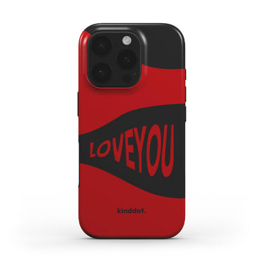 Telefono dėklas "I LOVE YOU" juodas
