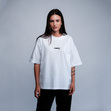 kinddot. x KNOCK colorblock balti marškinėliai