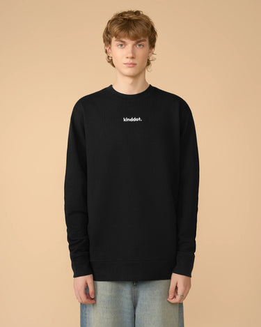 Juodas džemperis kinddot.